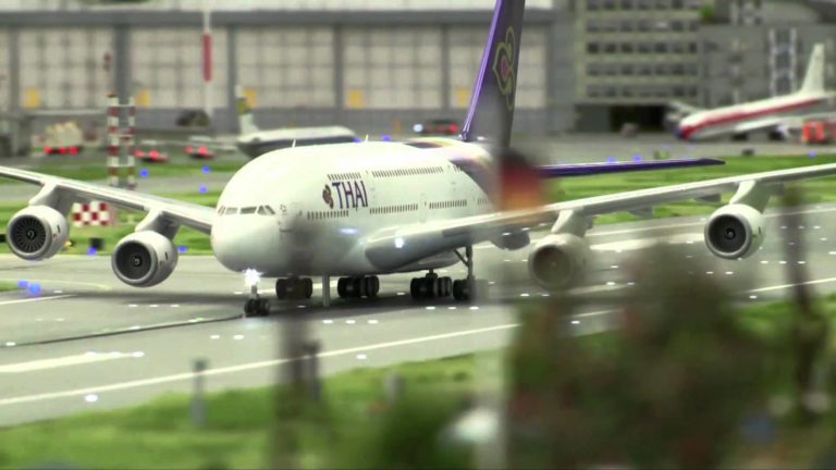 Maqueta fotorealista de un Aeropuerto