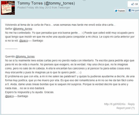Carta a Tommy
