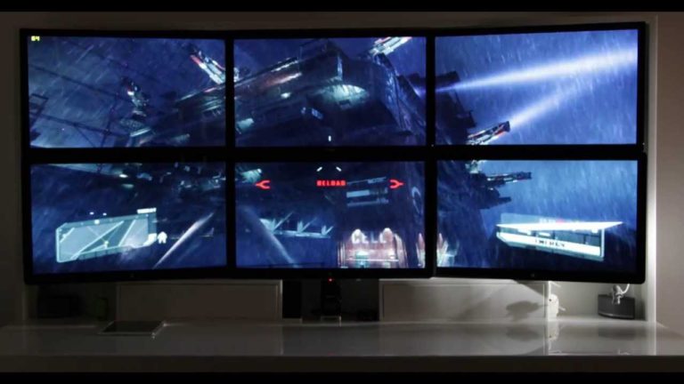 Crysis 3 en seis monitores y una brutal resolución de 4800 x 1800… ¡en un Mac!