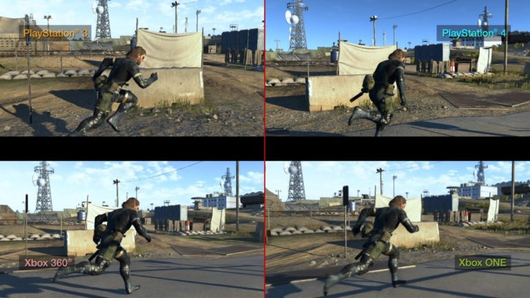 PS4 Vs Xbox 1 Vs PS3 Vs Xbox 360 con Metal Gear Solid V: Ground Zeroes