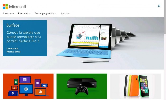 Microsoft página web 2014