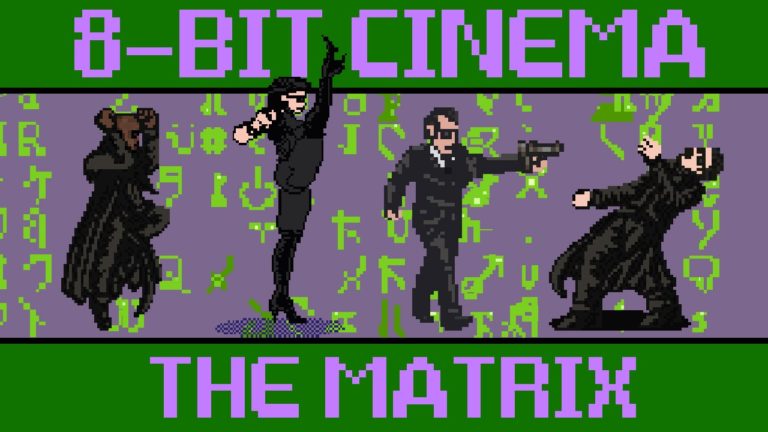 Matrix contado con gráficos 8 bit