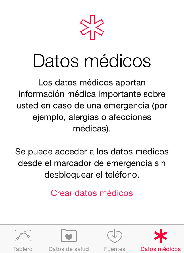 Datos médicos