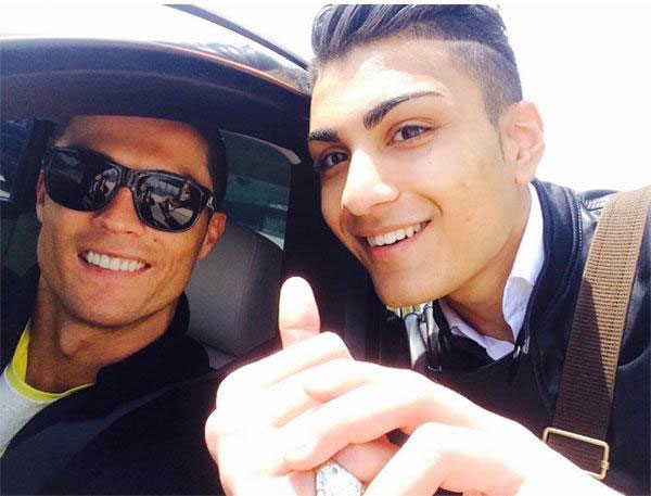 Shanta Ronaldo con Cristiano Ronaldo