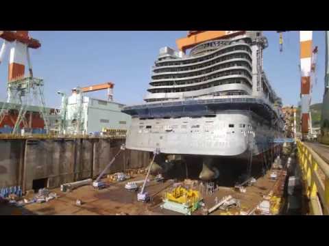 Impresionante Timelapse muestra el nacimiento de un enorme transatlántico de pasajeros