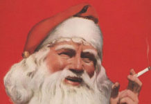 Santa Claus fumando