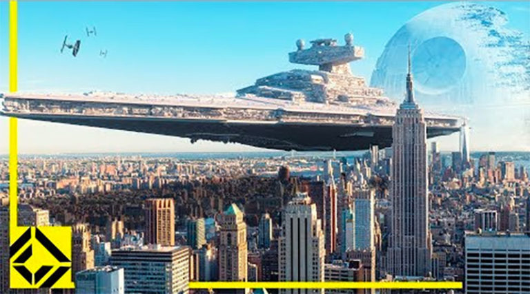 Tamaño de las naves de Star Wars comparadas con ciudades o países de la Vida Real™