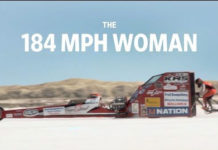 Récord de 296 Km/hr de una mujer en bicicleta